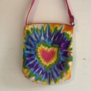 Tie-dye zipper bag